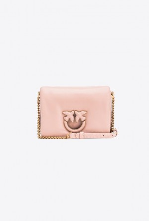 Pinko Baby Love Bag Click Puff In Nappa Leather POWDER PINK-BLOCK COLOUR | SN-PKO32689