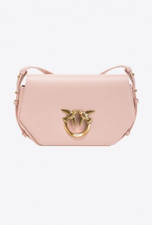 Pinko Classic Love Bag Click Hexagon Simply PINK/DUSTY PINK-ANTIQUE GOLD | SN-PKO32366