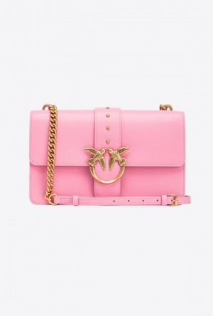 Pinko Classic Love Bag One Simply MARINE PINK-ANTIQUE GOLD | SN-PKO32609