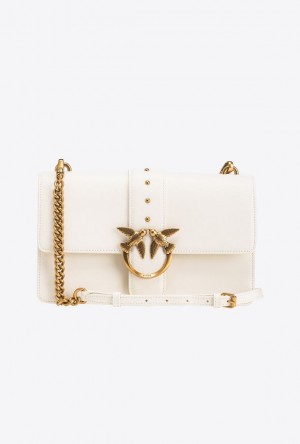 Pinko Classic Love Bag One Simply WHITE+WHITE-ANTIQUE GOLD | SN-PKO32517