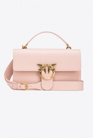 Pinko Classic Love Bag One Light PINK/DUSTY PINK-ANTIQUE GOLD | SN-PKO32881