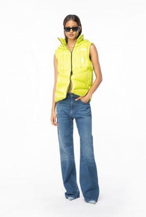 Pinko Down Vest LIME YELLOW | SN-PKO33613