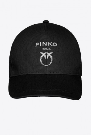 Pinko Love Birds Baseball Cap LIMO BLACK | SN-PKO34358