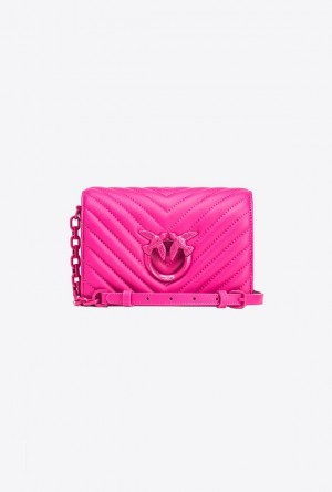 Pinko Mini Love Bag Click Chevron Colour Block PINKO PINK-BLOCK COLOUR | SN-PKO32504