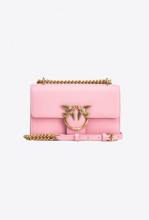 Pinko Mini Love Bag One Simply BLUSH PINK-ANTIQUE GOLD | SN-PKO32765