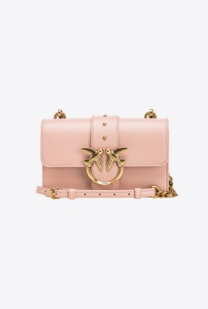 Pinko Mini Love Bag One Simply PINK/DUSTY PINK-ANTIQUE GOLD | SN-PKO32536