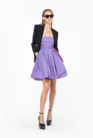 Pinko Mini Taffeta Dress LILAC/ORANGE | SN-PKO33061