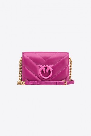 Pinko Pinko Galleria Mini Love Bag Click Big Chevron Opposite BATON ROUGE+COLOUR CONTRASTING COLOUR | SN-PKO32930