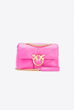 Pinko Pinko Galleria Mini Love Bag Puff STRAWBERRY-BRUSHED GOLD | SN-PKO32337