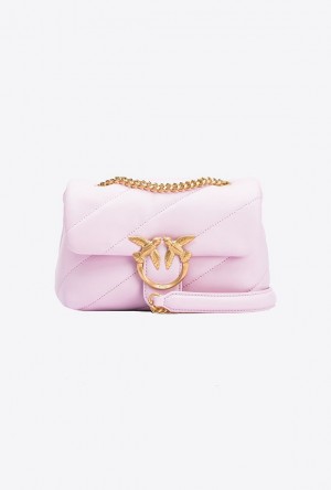 Pinko Pinko Galleria Mini Love Bag Puff FESTIVAL BLOOM-BRUSHED GOLD | SN-PKO32573