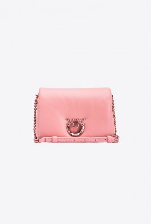 Pinko Pinko Galleria Nappa Leather Baby Love Bag Click Puff PINK-PINKISH BEIGE-BLOCK COLOUR | SN-PKO32918