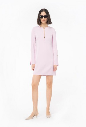 Pinko Stretch Crepe Mini Dress ORCHID SMOKE | SN-PKO32980