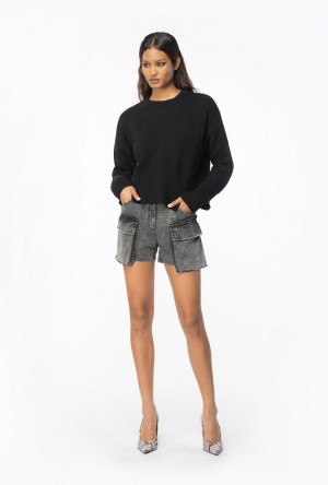 Pinko Wool And Cashmere Sweater LIMO BLACK | SN-PKO33505