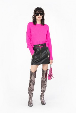 Pinko Wool And Cashmere Sweater PINK LIGHTNING | SN-PKO33545