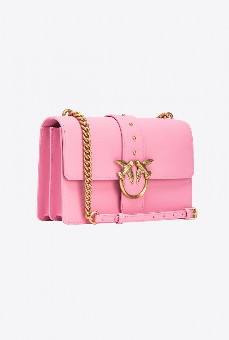 Pinko Classic Love Bag One Simply MARINE PINK-ANTIQUE GOLD | SN-PKO32516