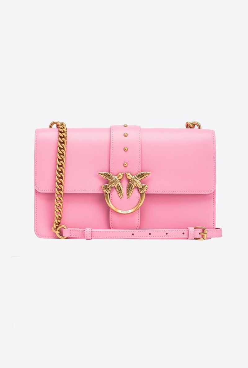 Pinko Classic Love Bag One Simply MARINE PINK-ANTIQUE GOLD | SN-PKO32516