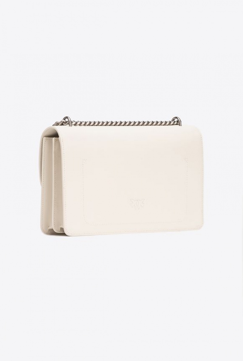 Pinko Classic Love Bag One Simply WHITE+WHITE-OLD SILVER | SN-PKO32611