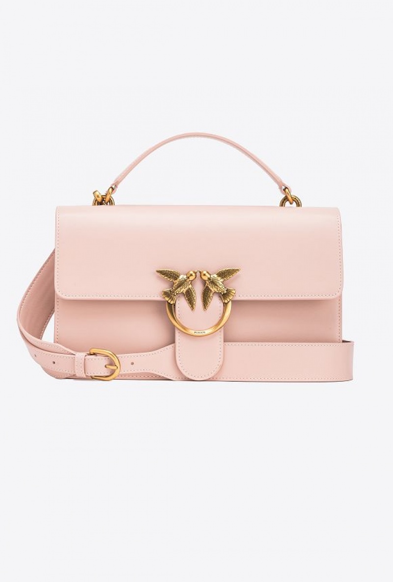 Pinko Classic Love Bag One Light PINK/DUSTY PINK-ANTIQUE GOLD | SN-PKO32881