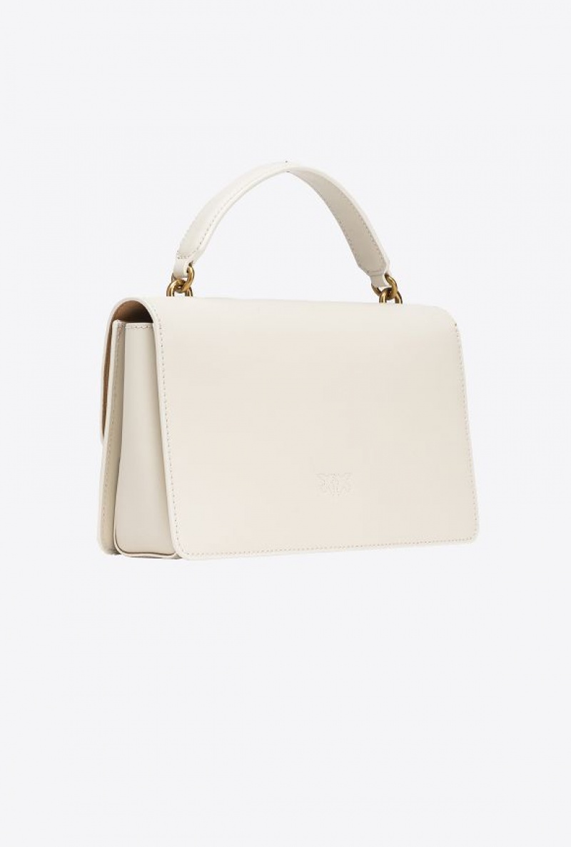 Pinko Classic Love Bag One Light WHITE+WHITE-ANTIQUE GOLD | SN-PKO32467