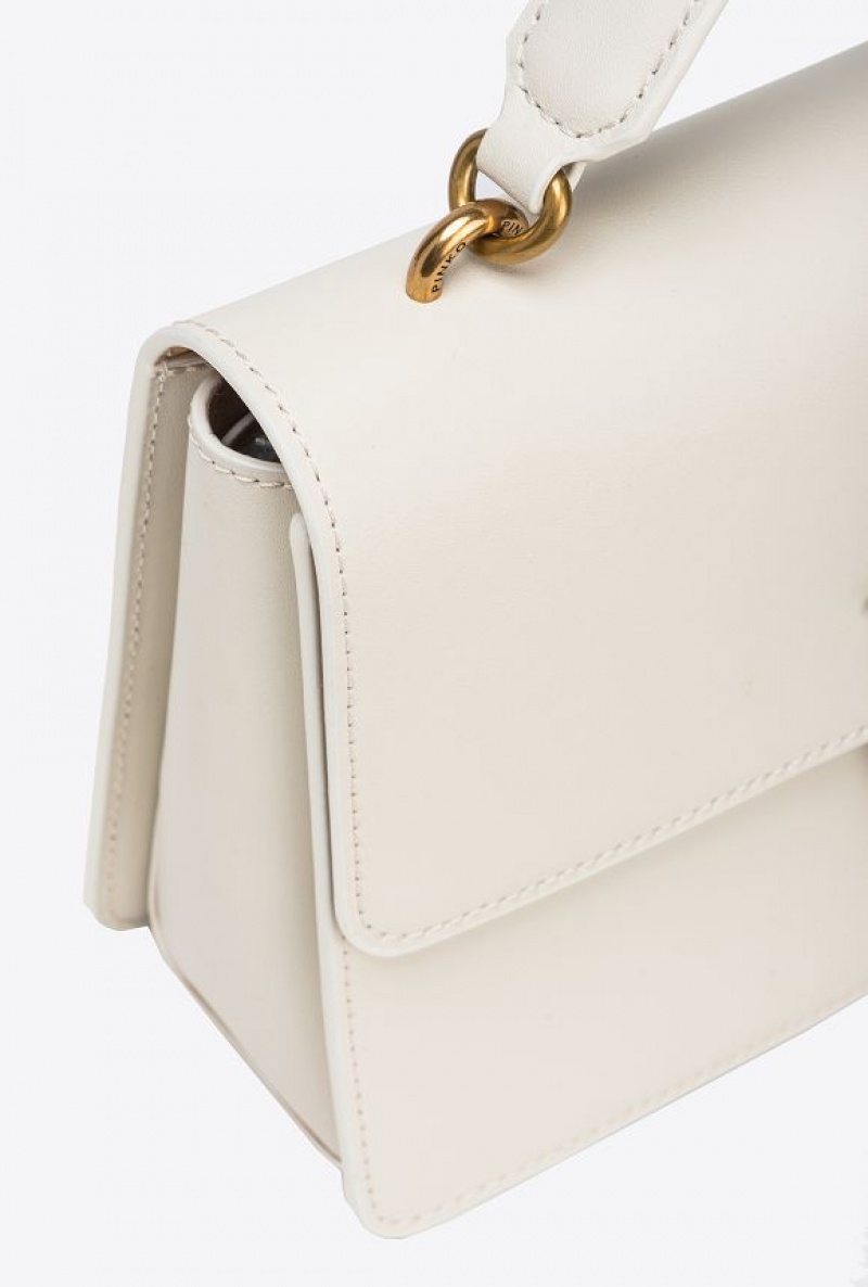 Pinko Classic Love Bag One Light WHITE+WHITE-ANTIQUE GOLD | SN-PKO32467