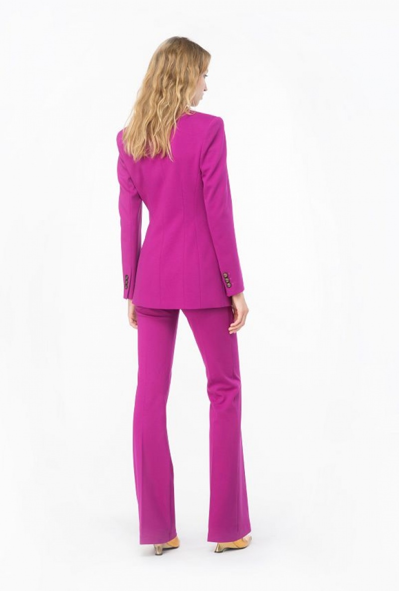 Pinko Double-breasted Full Milano Blazer BOUGAINVILLEA PURPLE | SN-PKO33921