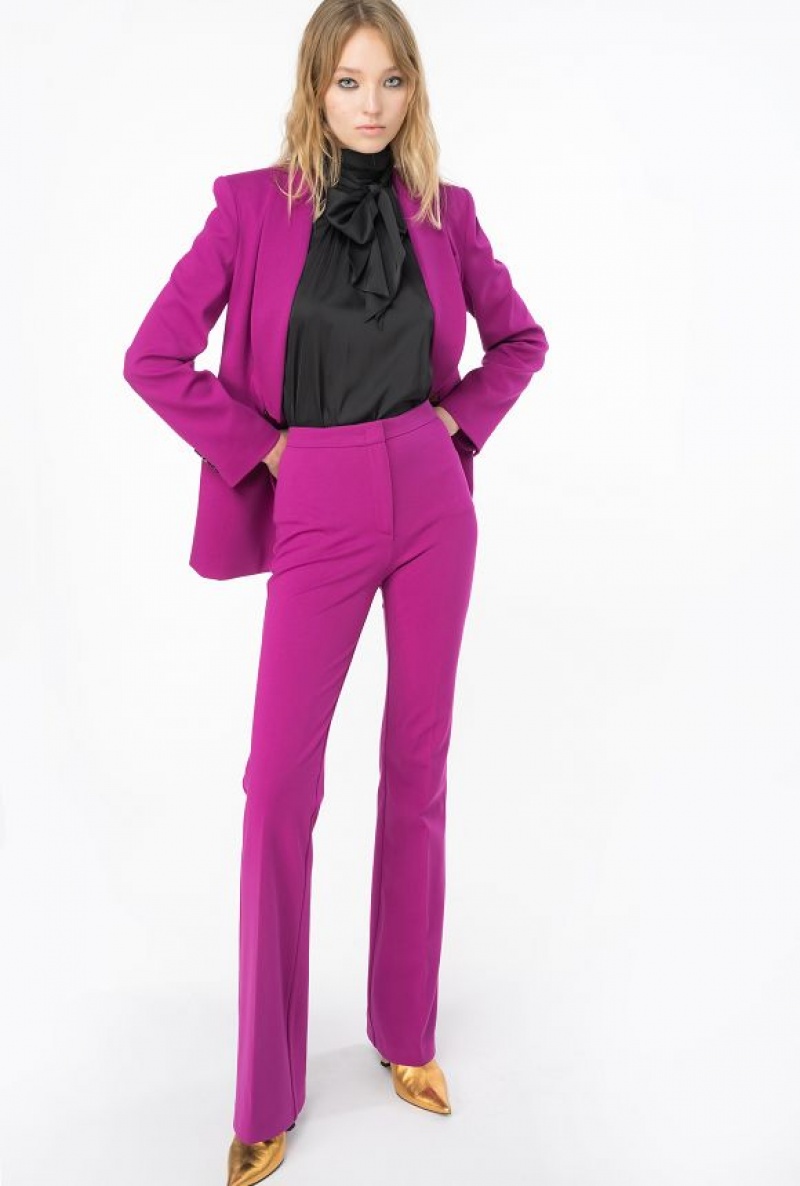 Pinko Double-breasted Full Milano Blazer BOUGAINVILLEA PURPLE | SN-PKO33921