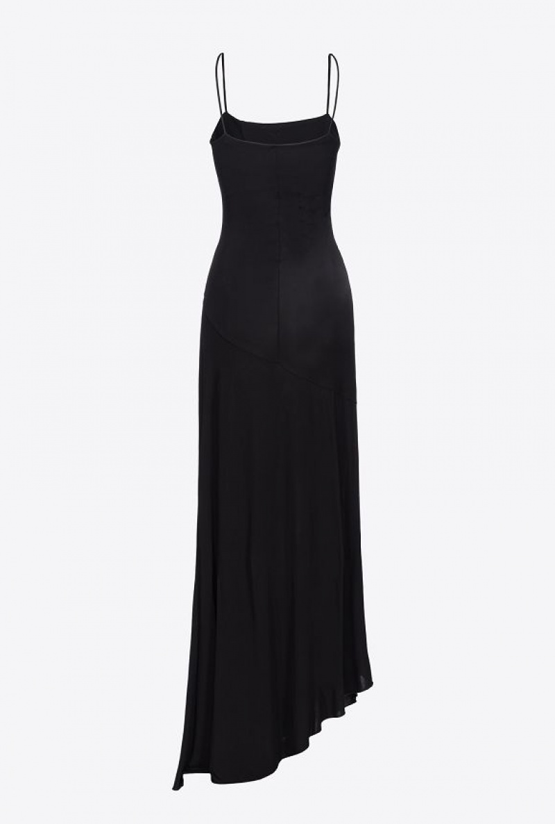 Pinko Elegant Long Dress LIMO BLACK | SN-PKO33045