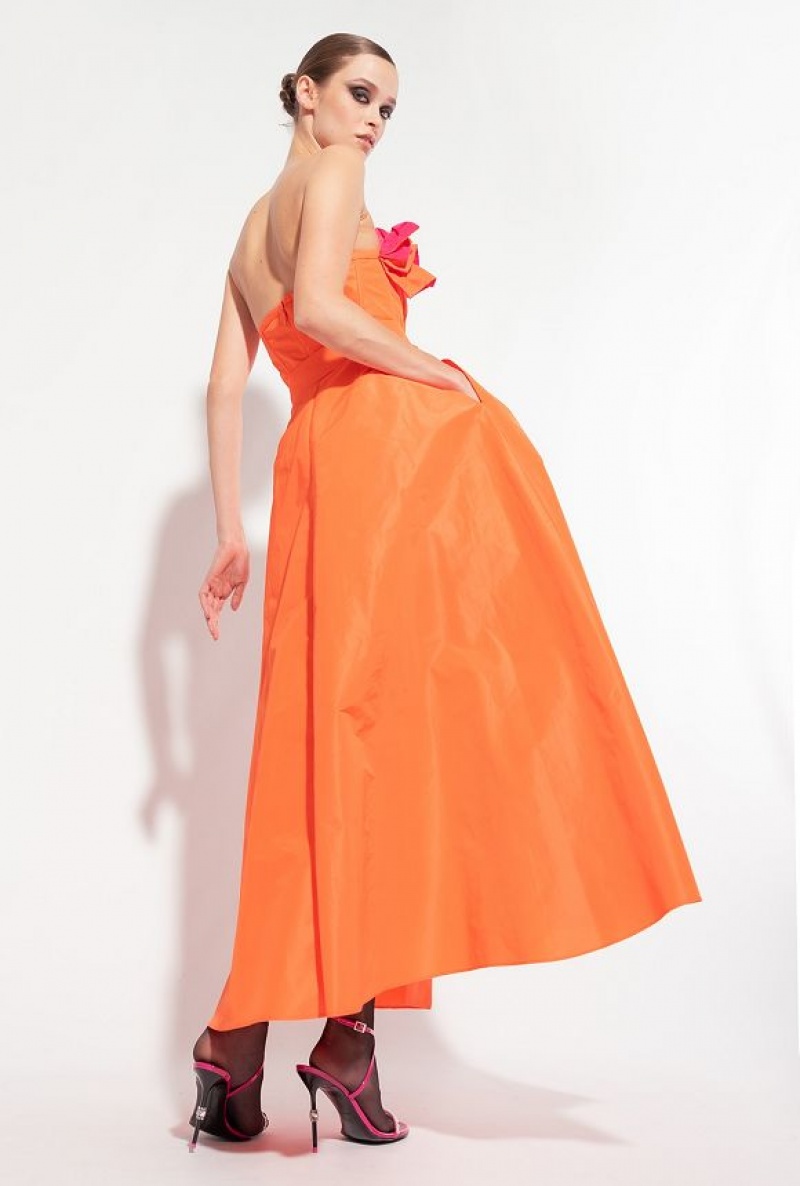 Pinko Elegant Maxi-skirt RED ORANGE | SN-PKO34055