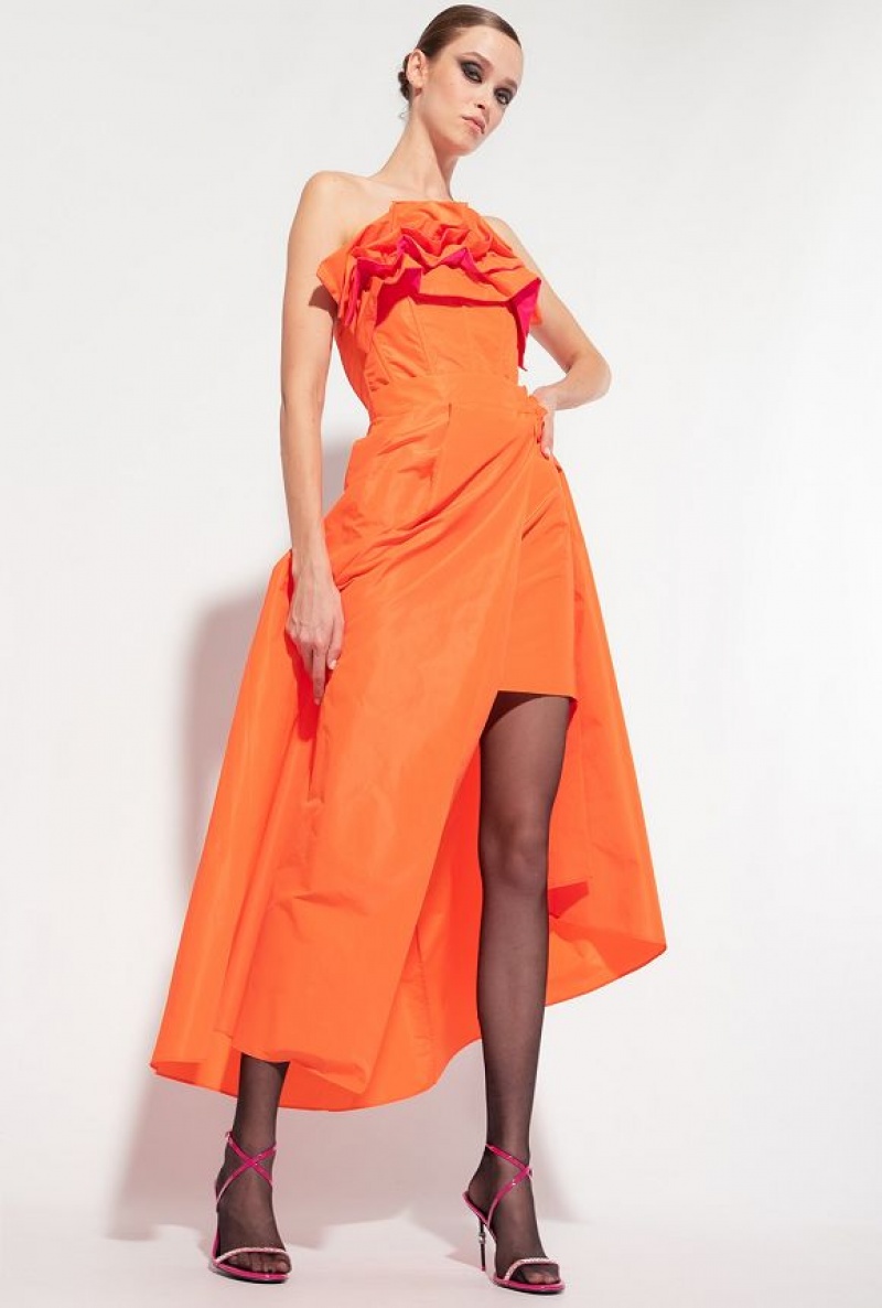 Pinko Elegant Maxi-skirt RED ORANGE | SN-PKO34055