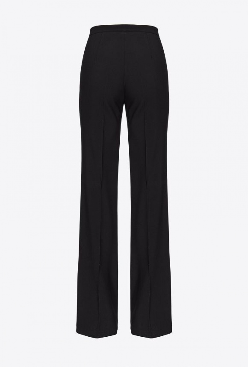 Pinko Flared Full Milano Trousers LIMO BLACK | SN-PKO33745