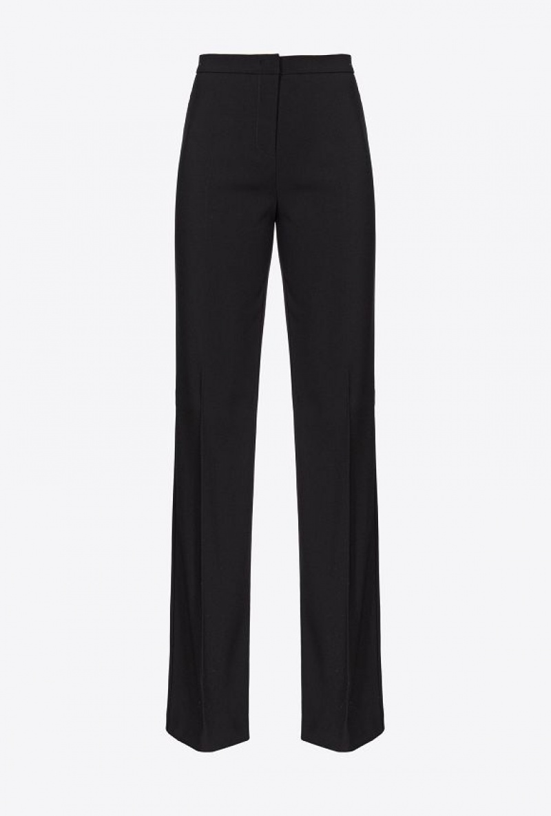 Pinko Flared Stretch Trousers LIMO BLACK | SN-PKO33709