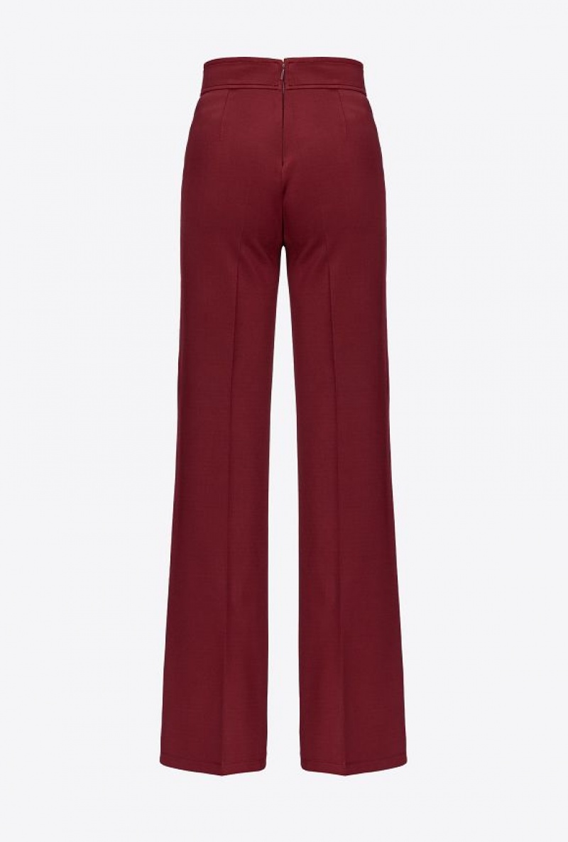 Pinko Flared Trousers BURGUNDY-PORT ROYALE | SN-PKO33711