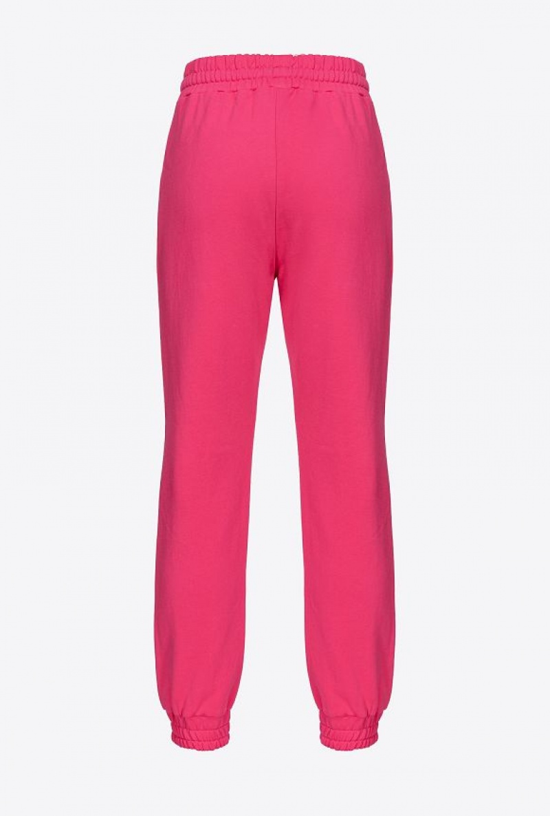 Pinko Joggers With Glossy Love Birds Logo BEETROOT | SN-PKO33844