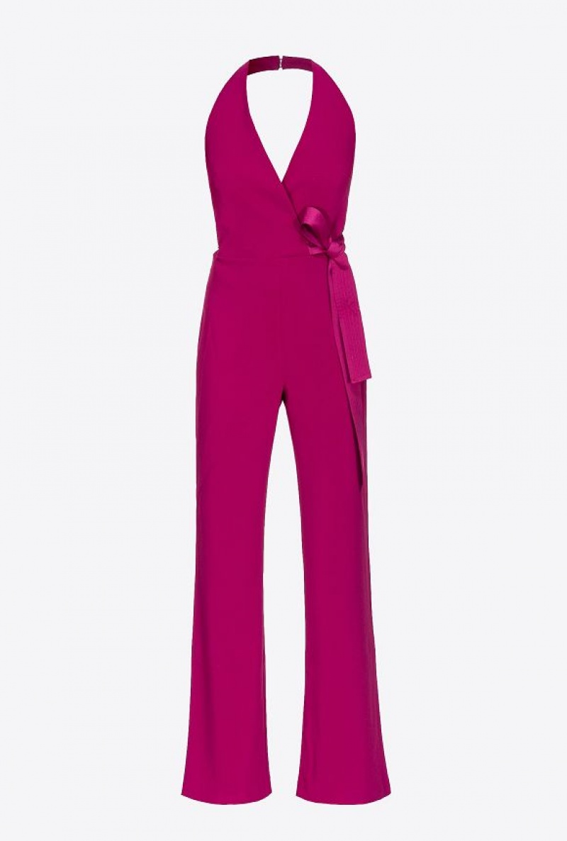 Pinko Jumpsuit With Contrasting Bow BOUGAINVILLEA PURPLE | SN-PKO33033