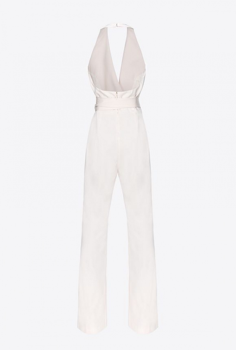 Pinko Jumpsuit With Contrasting Bow PASTEL PARCHMENT | SN-PKO33889