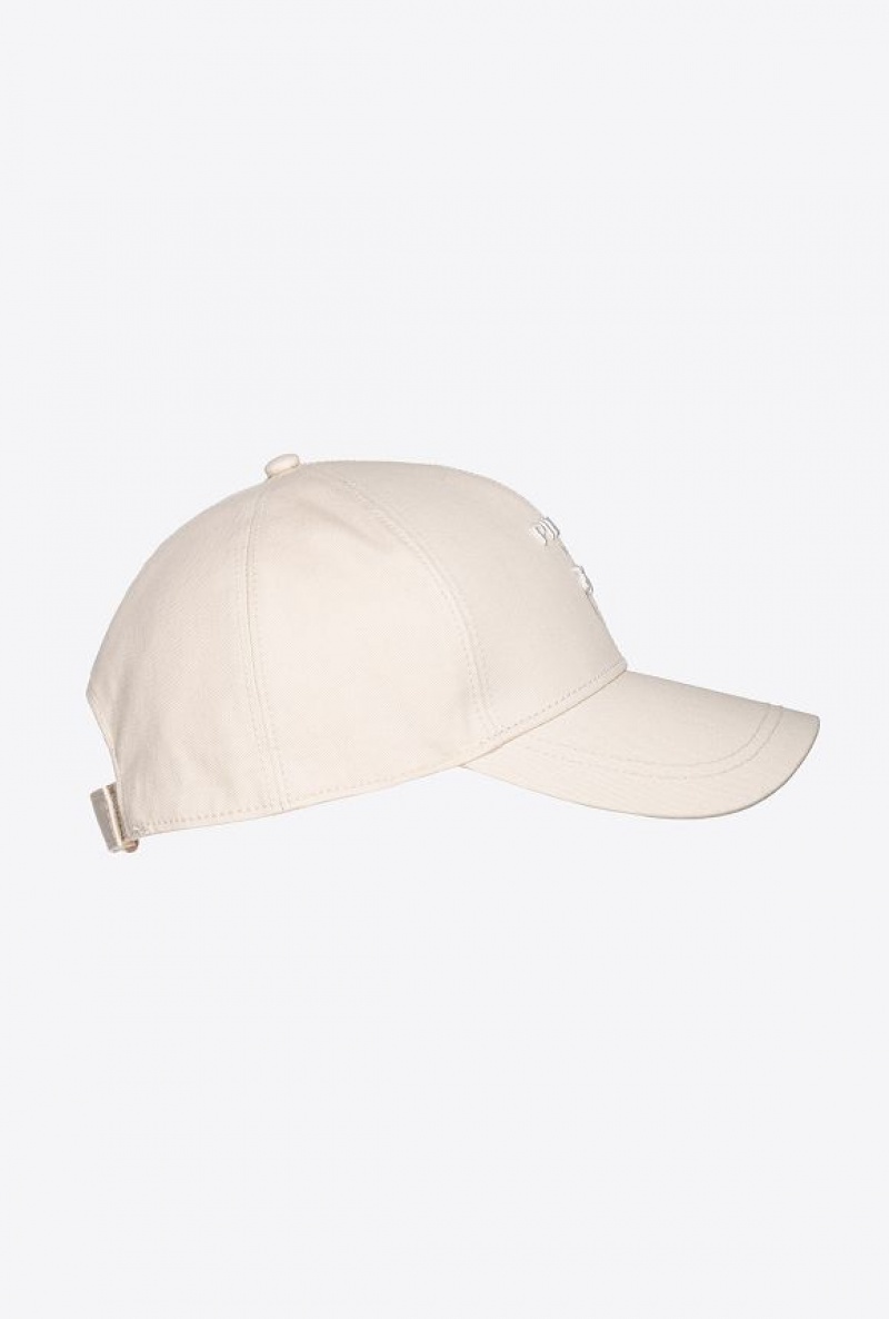 Pinko Love Birds Baseball Cap FOG BEIGE | SN-PKO34375