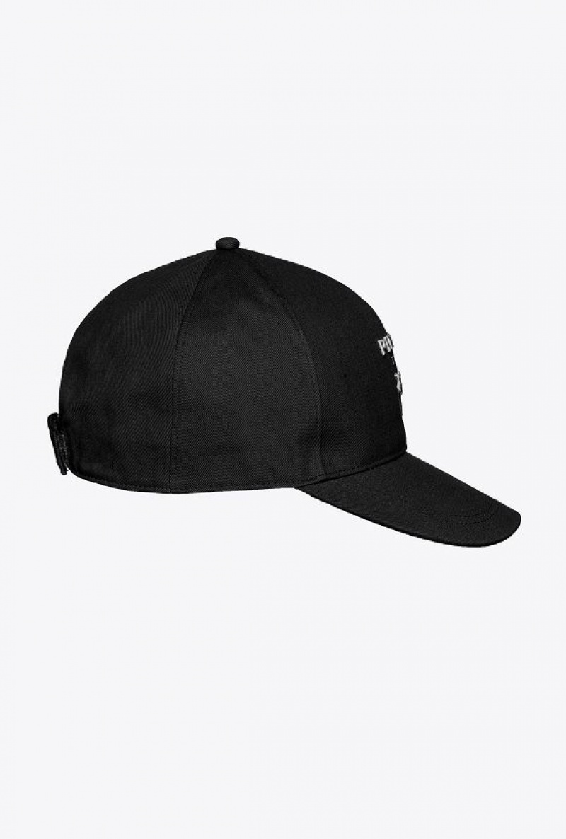 Pinko Love Birds Baseball Cap LIMO BLACK | SN-PKO34358