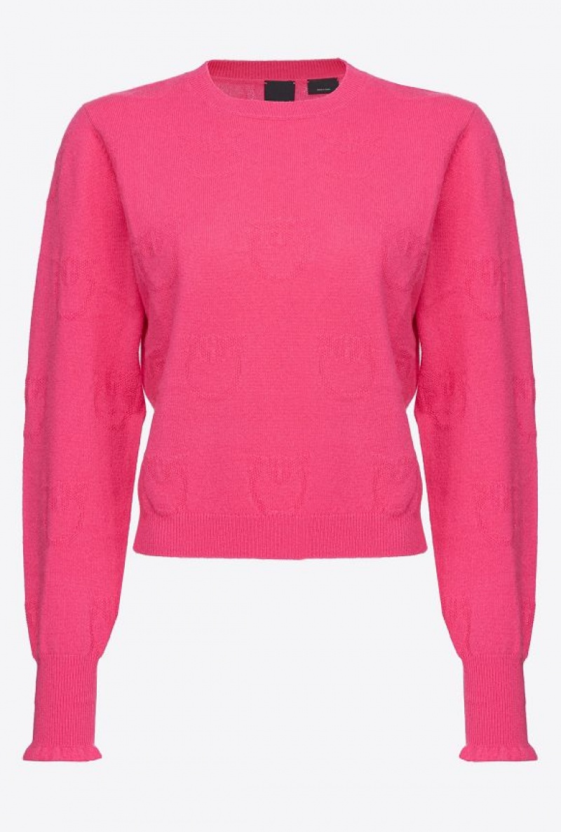 Pinko Love Birds Cashmere Sweater BEETROOT | SN-PKO33522