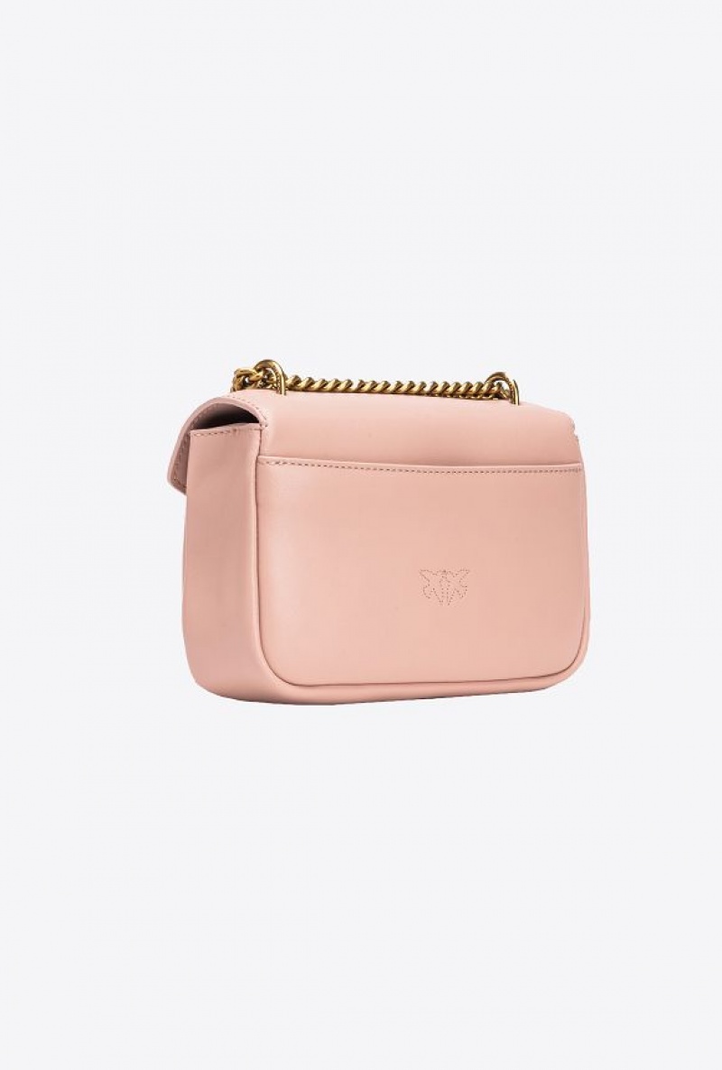 Pinko Mini Cupido Bag Messenger PINK/DUSTY PINK-ANTIQUE GOLD | SN-PKO32674