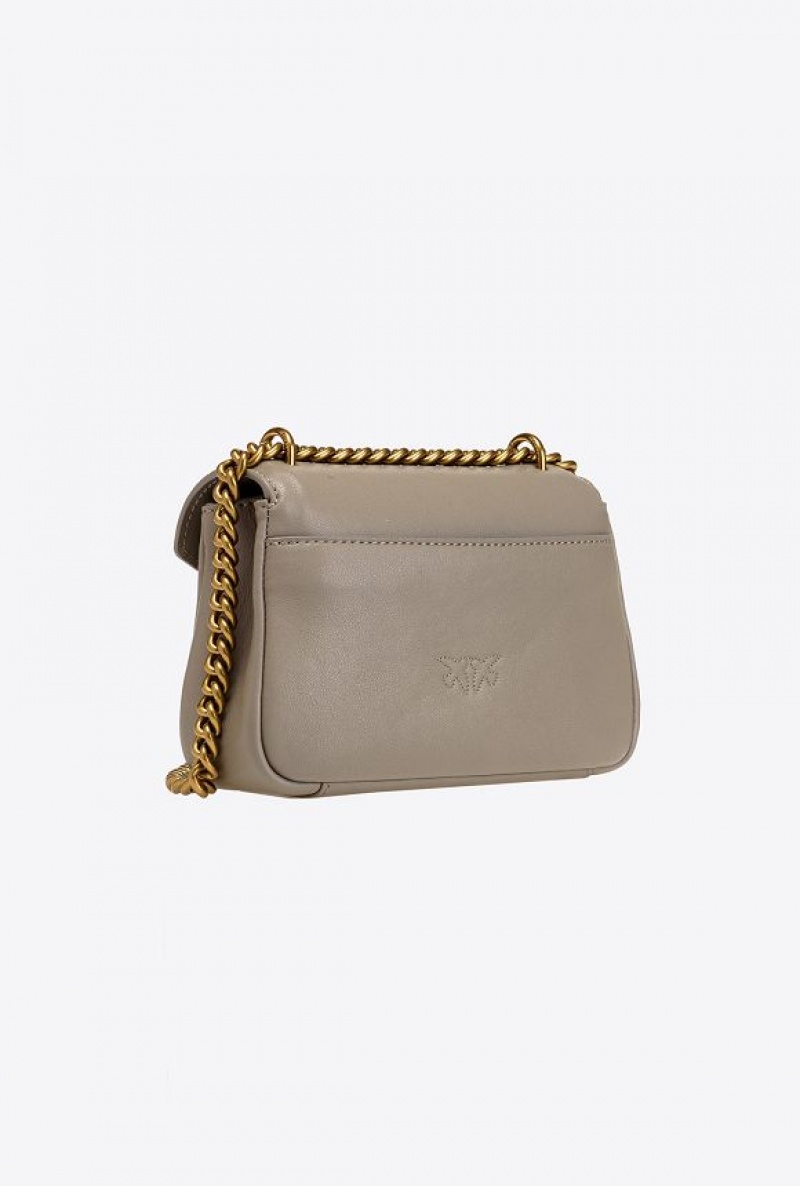 Pinko Mini Cupido Bag Messenger WALNUT-ANTIQUE GOLD | SN-PKO32387