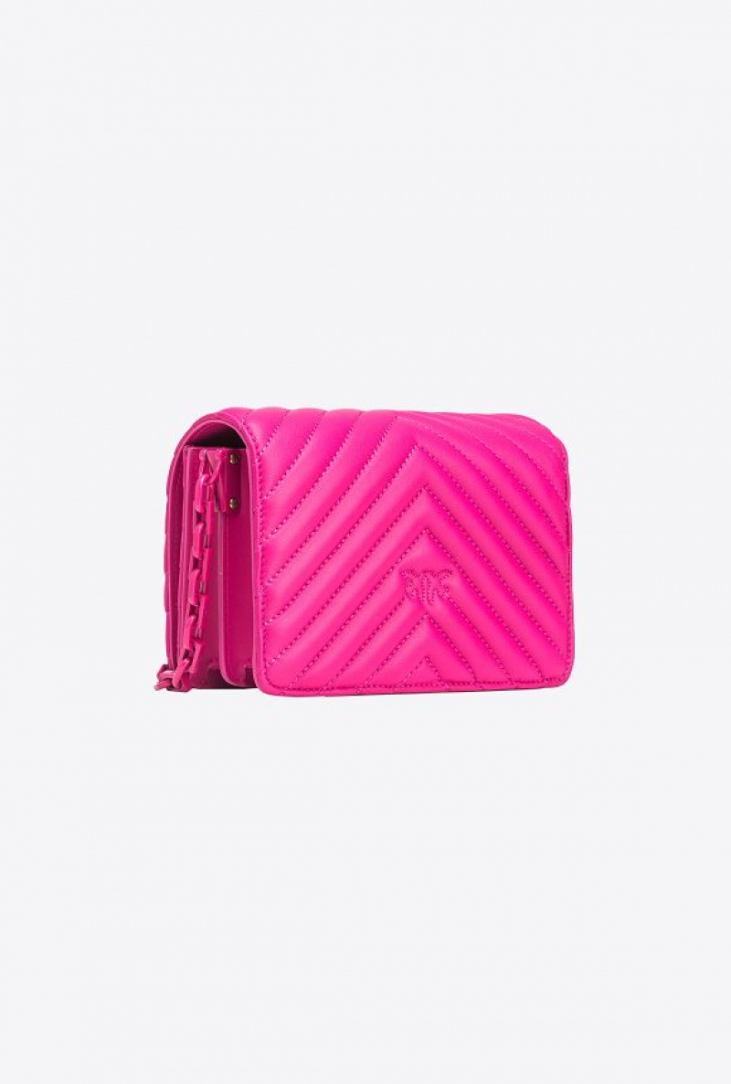 Pinko Mini Love Bag Click Chevron Colour Block PINKO PINK-BLOCK COLOUR | SN-PKO32504