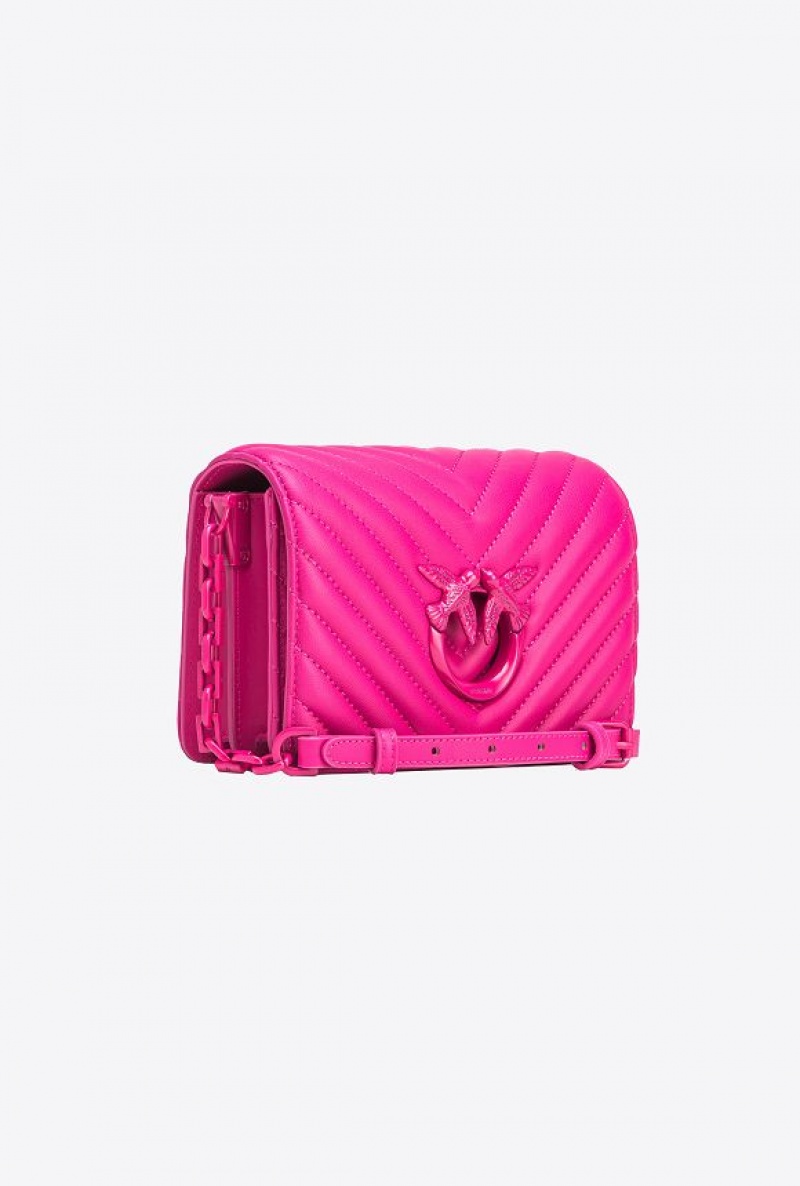 Pinko Mini Love Bag Click Chevron Colour Block PINKO PINK-BLOCK COLOUR | SN-PKO32504