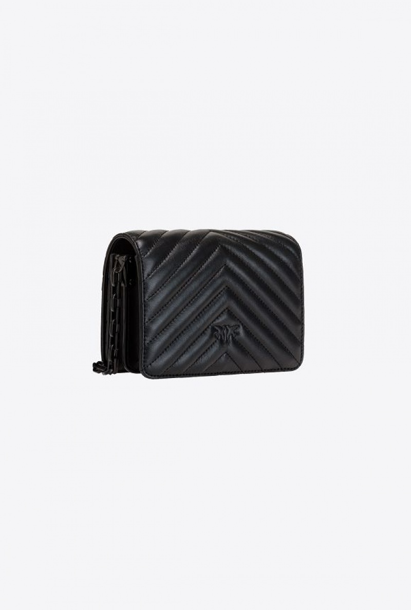 Pinko Mini Love Bag Click Chevron Colour Block LIMO BLACK BLOCK COLOUR | SN-PKO32773