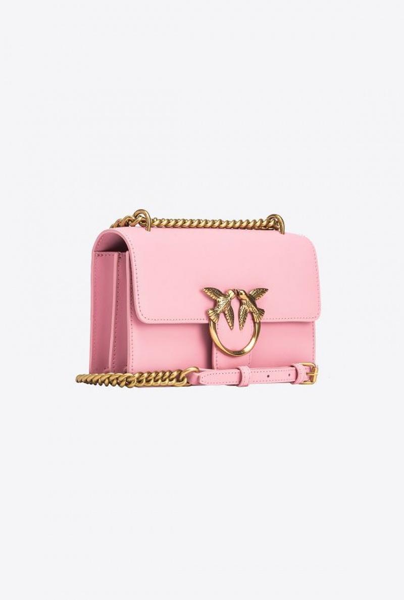 Pinko Mini Love Bag One Simply BLUSH PINK-ANTIQUE GOLD | SN-PKO32528