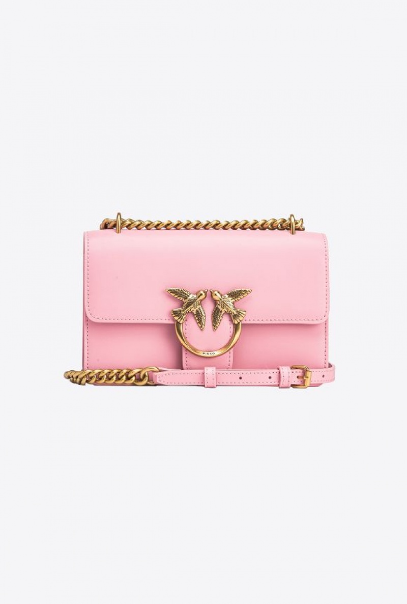 Pinko Mini Love Bag One Simply BLUSH PINK-ANTIQUE GOLD | SN-PKO32528