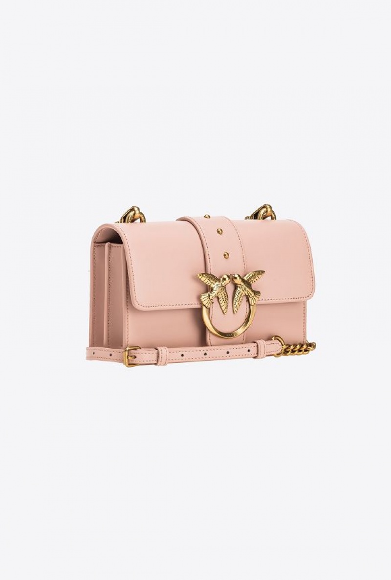 Pinko Mini Love Bag One Simply PINK/DUSTY PINK-ANTIQUE GOLD | SN-PKO32536