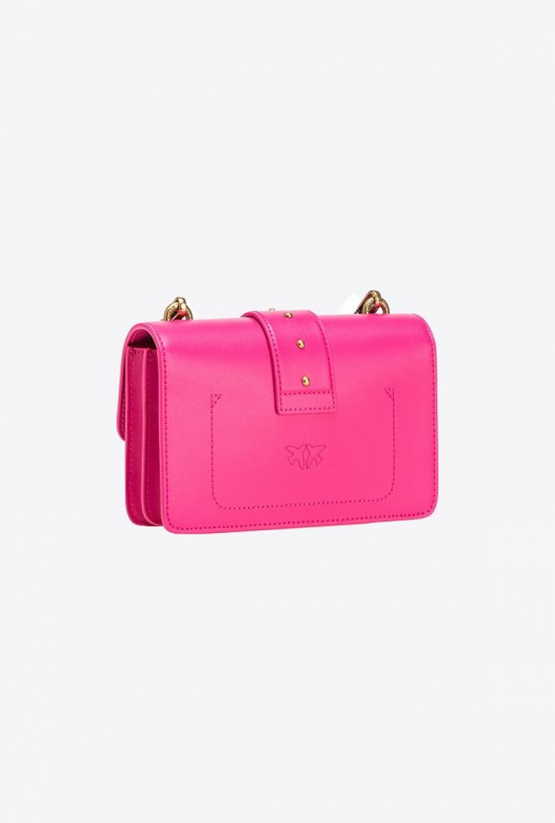 Pinko Mini Love Bag One Simply PINKO PINK-ANTIQUE GOLD | SN-PKO32540