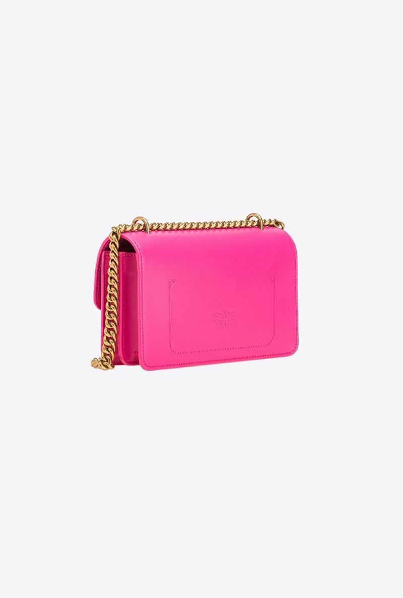 Pinko Mini Love Bag One Simply PINKO PINK-ANTIQUE GOLD | SN-PKO32587