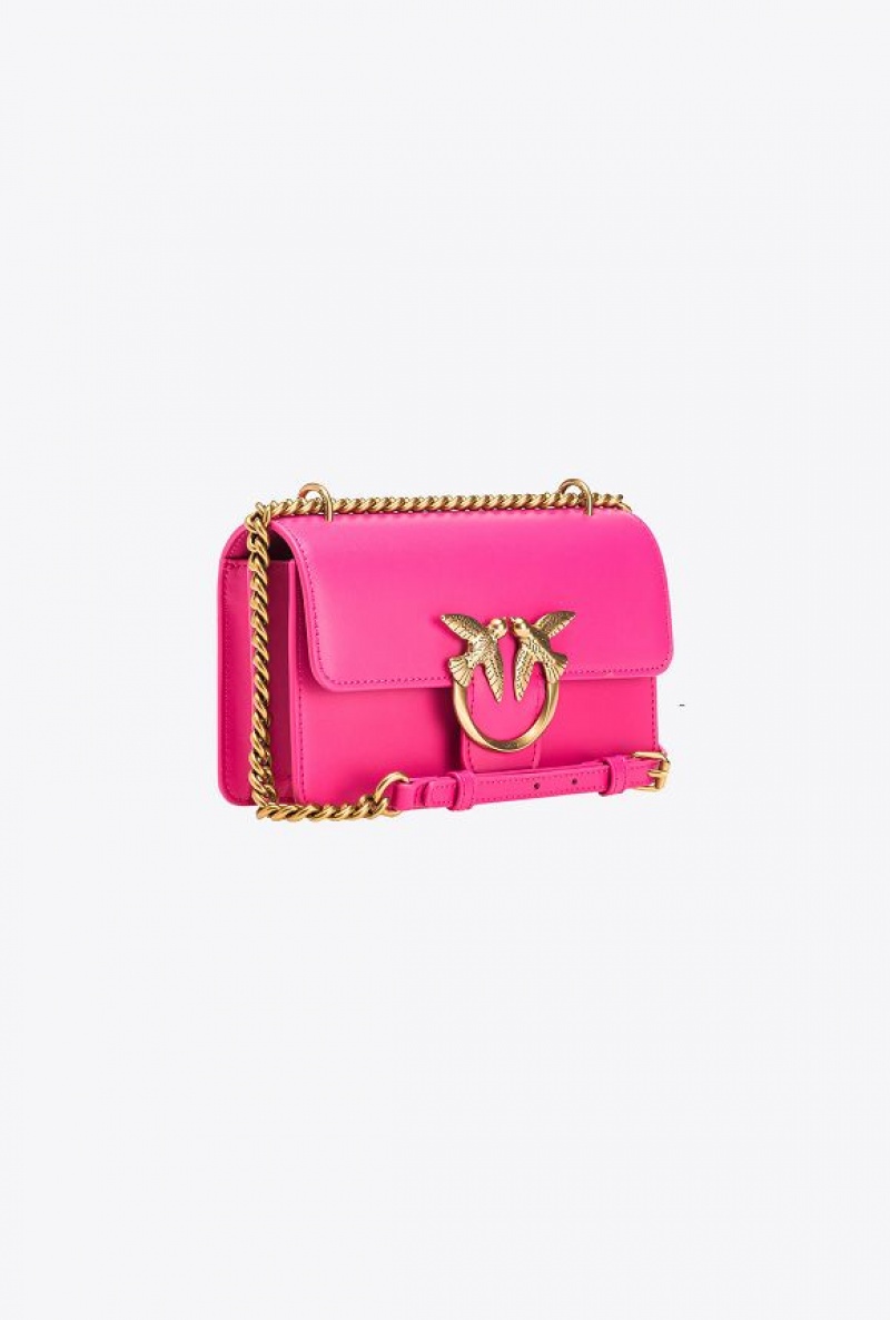 Pinko Mini Love Bag One Simply PINKO PINK-ANTIQUE GOLD | SN-PKO32707