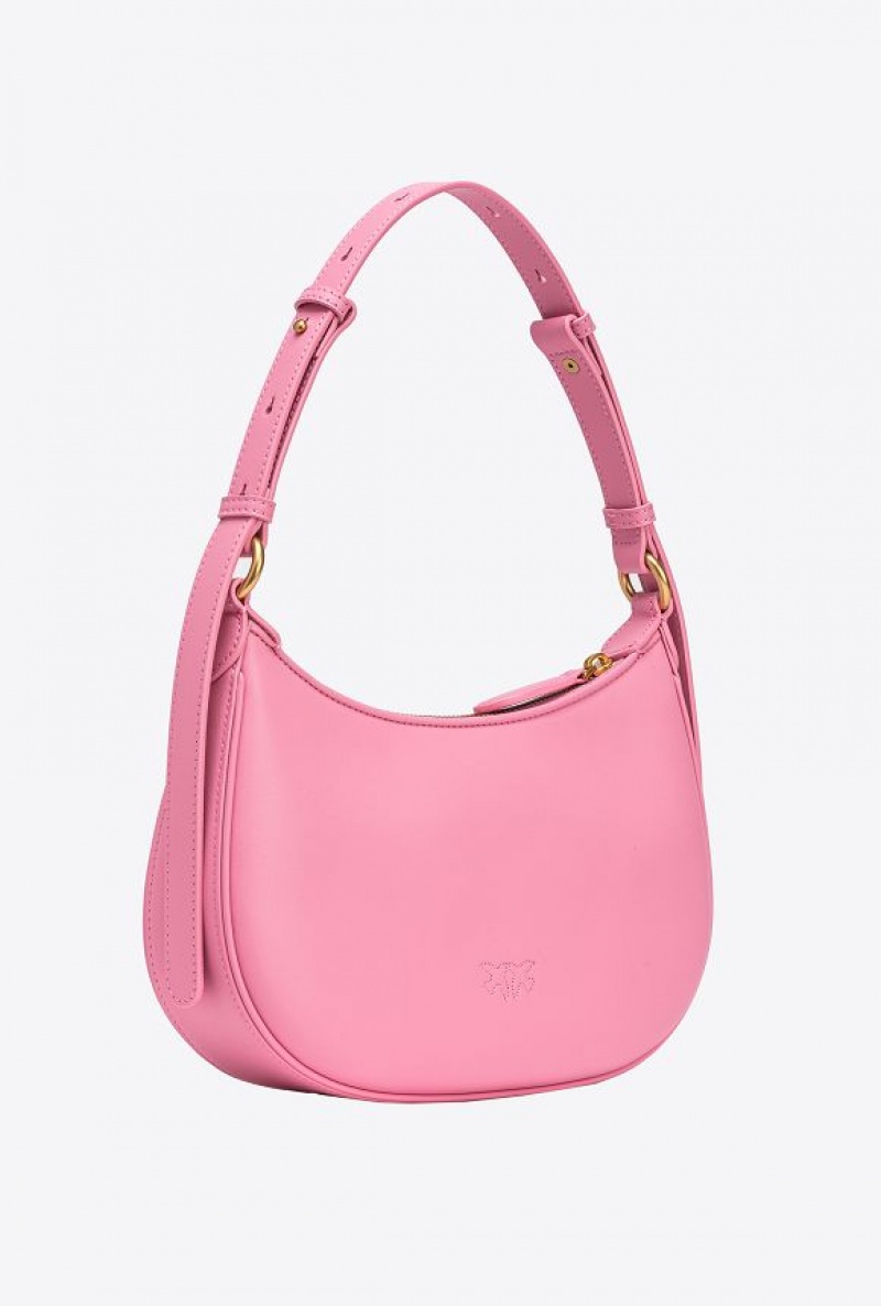 Pinko Mini Love Bag Half Moon Simply MARINE PINK-ANTIQUE GOLD | SN-PKO32465